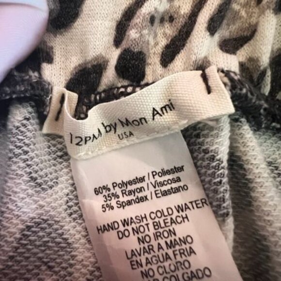 12PM By Mon Ami Womens Leopard Print Shorts Elastic waistband f - Picture 4 of 4